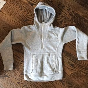 North Face grey hoodie